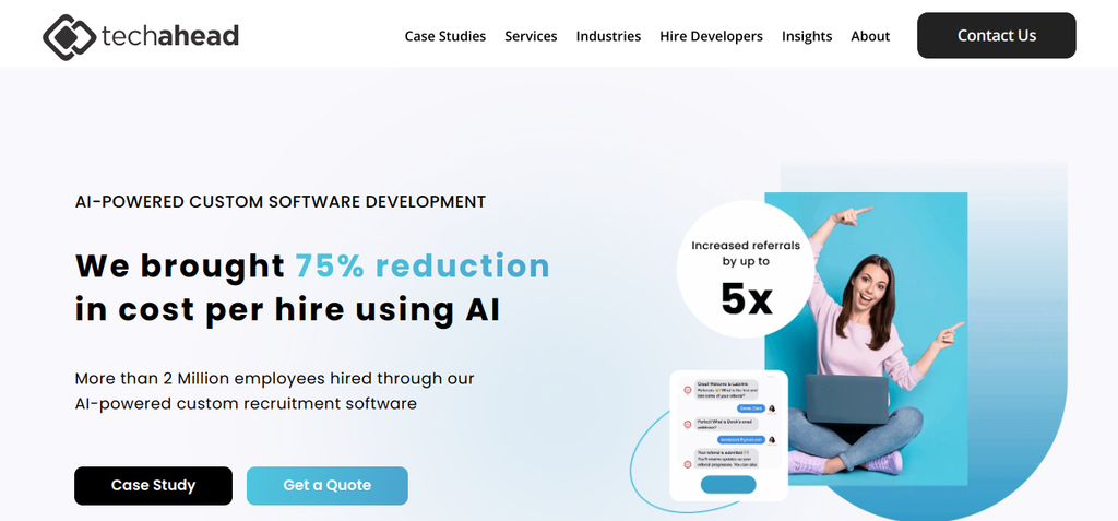 a snapshot of the company mentioned under the list of top best hybrid app development companies from India in 2025